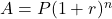 A = P(1+r)^n